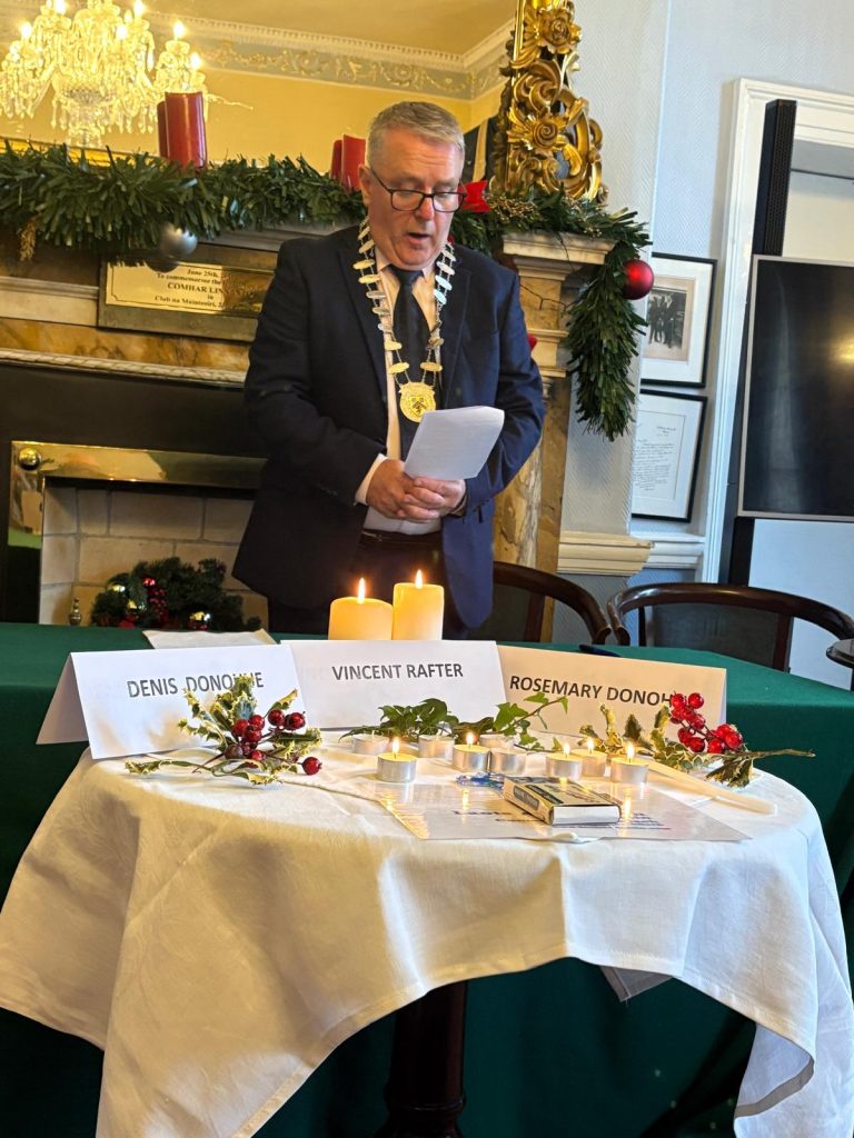 Chairman Gerry Thompson remembering recently departed members and friends