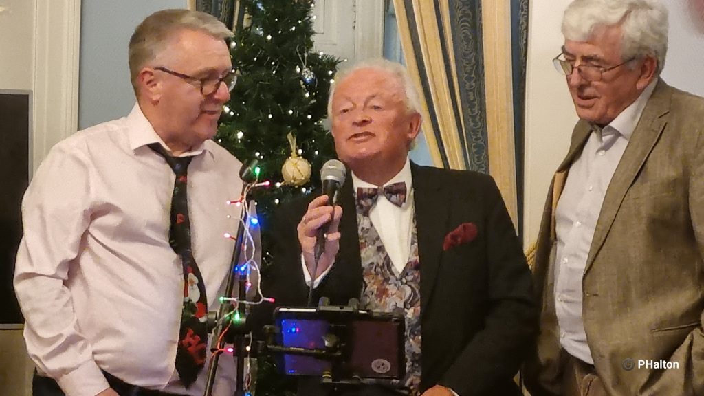 Gerry, Sandy and Eugene keeping the party going in harmony