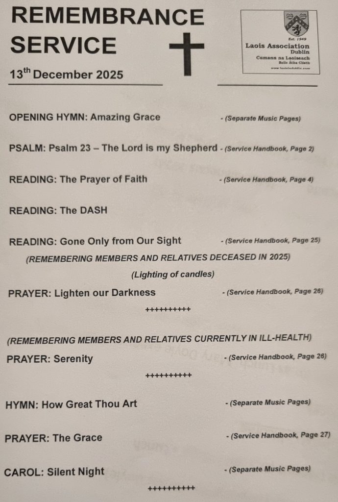 Remembrance Service Leaflet